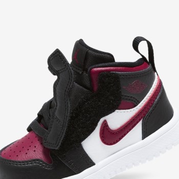 Nike Air Jordan 1 Mid - Babe Jordan Cipő - Fekete/Fehér/Piros